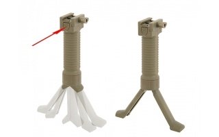 VERTICAL GRIP WITH TELESCOPE BIPOD - COYOTE [ACM]-3